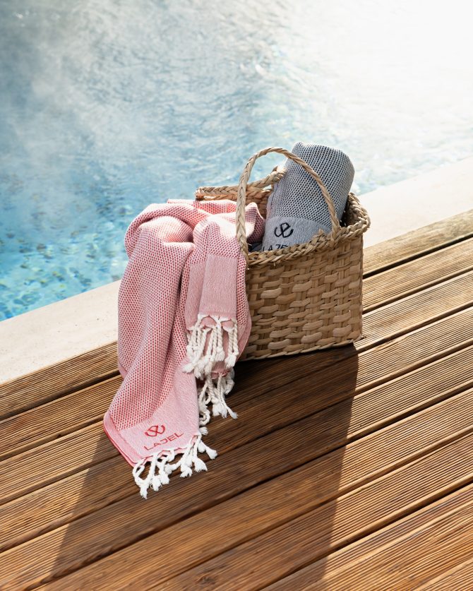 Lajel Luxury 2'li Takım %100 Pamuk Peştemal Plaj, Deniz, Spa Havlusu 90x170